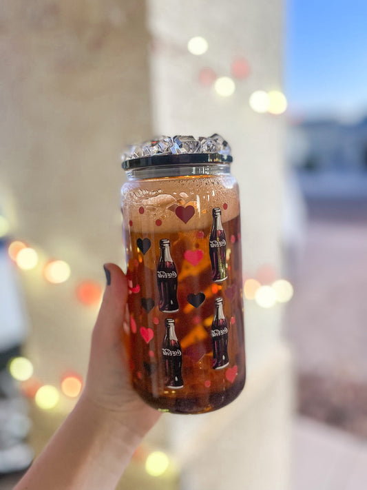 Cocoa Cola snow globe tumbler - glass