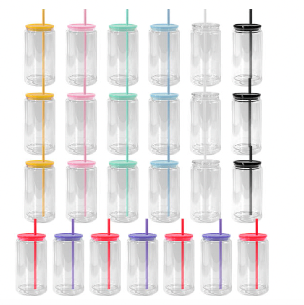 16 oz Glass Snow Globe Tumbler