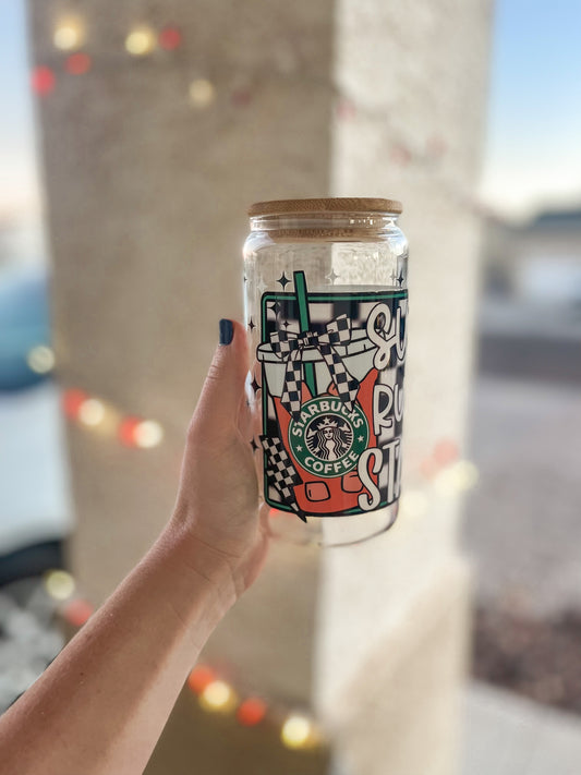 Runs on Starbies regular tumbler - glass