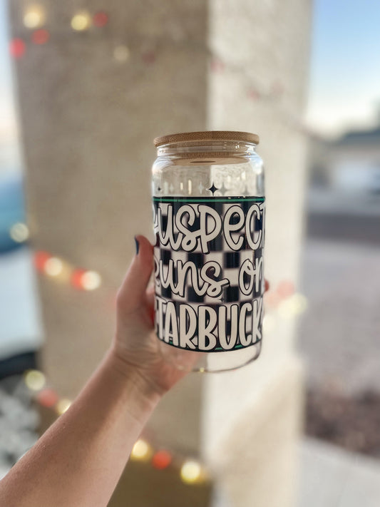 Runs on Starbies regular tumbler - glass