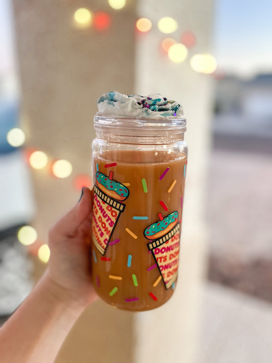 DD Coffee snow globe tumbler - acrylic