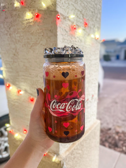 Cocoa Cola snow globe tumbler - glass
