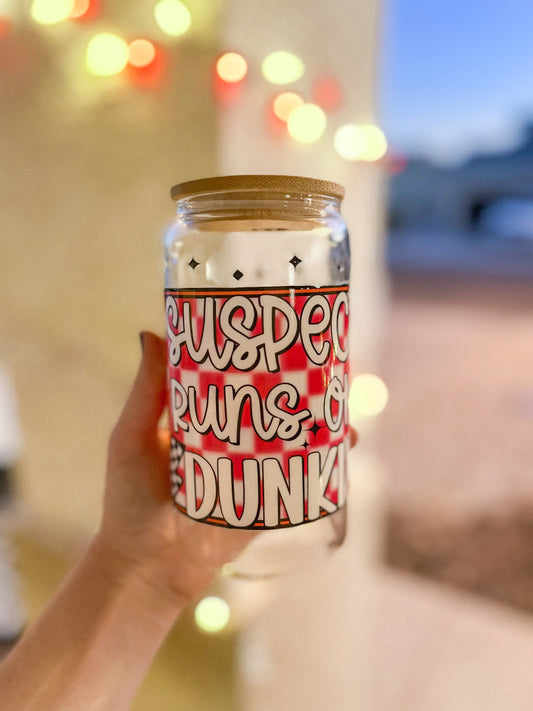 Runs on Dunkin regular tumbler - glass