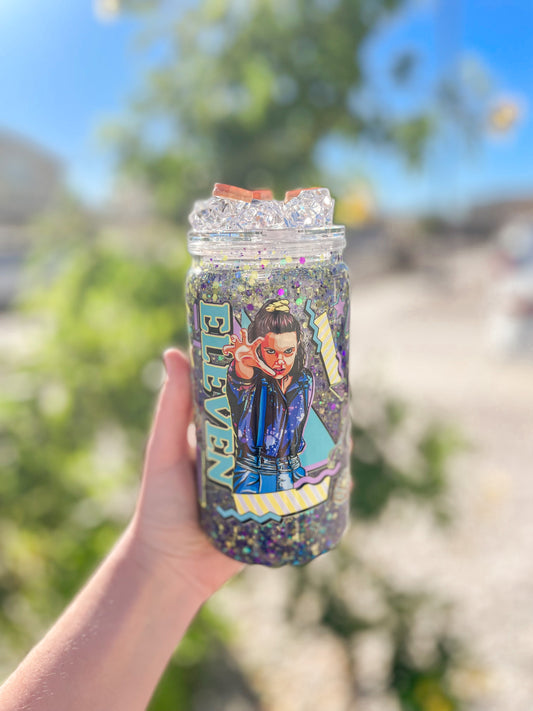 Eleven snow globe tumbler - plastic