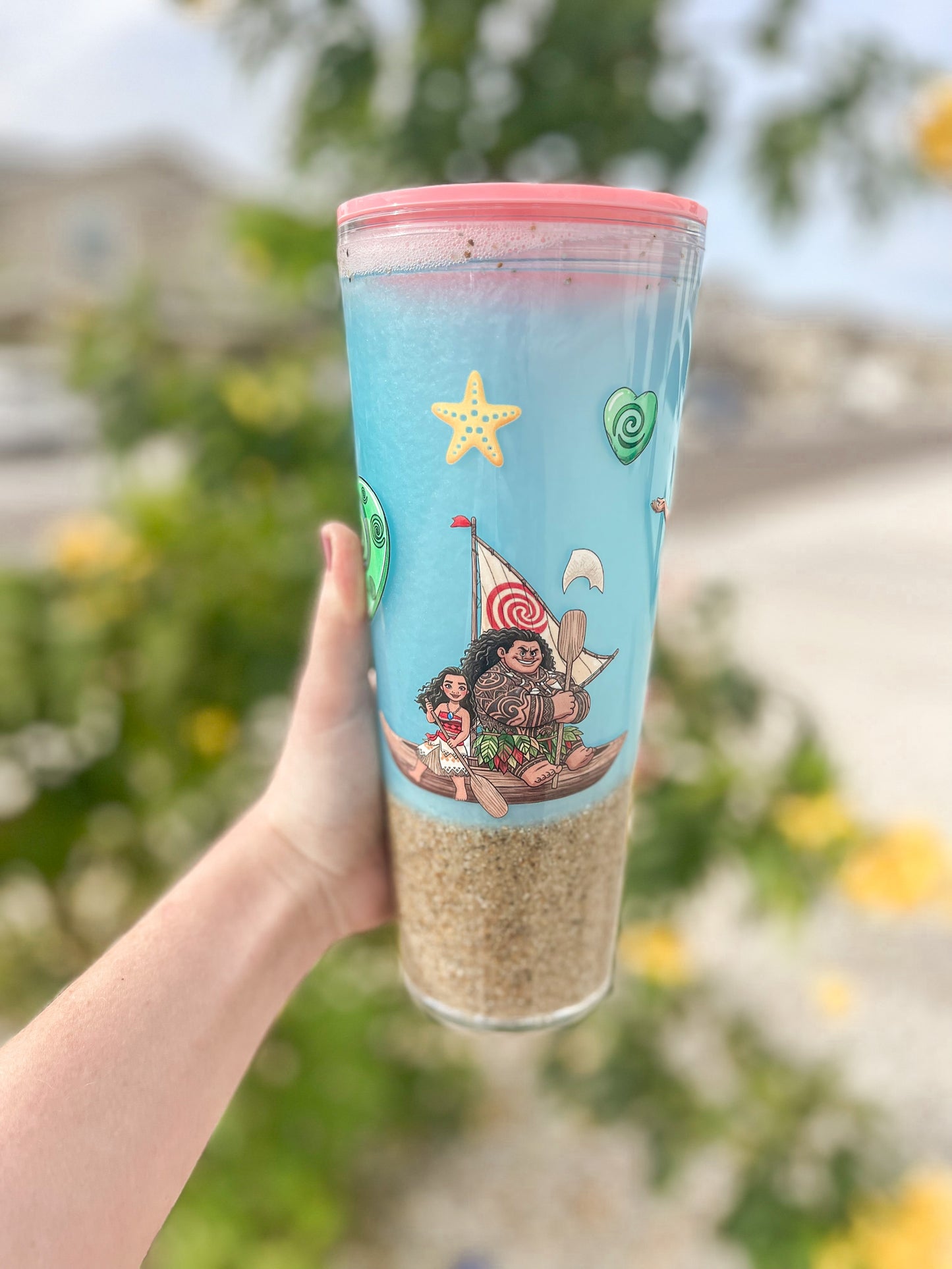 Ocean Girl 24 oz snow globe tumbler - plastic